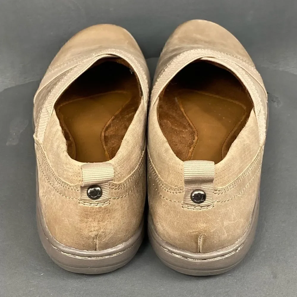 Women's Rockport Cobb Hill Penfield Envelope Loafer Stone Leather size 6.5